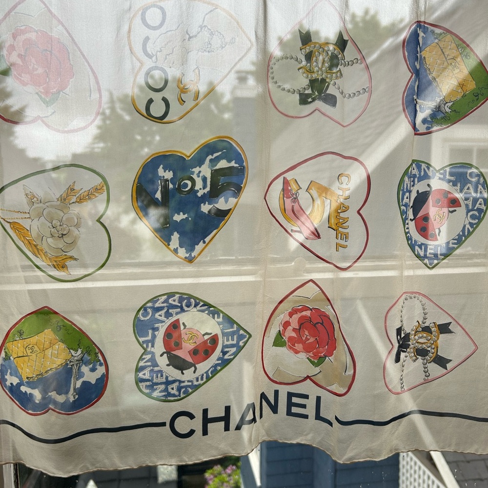 Unique Chanel Silk Scarf
